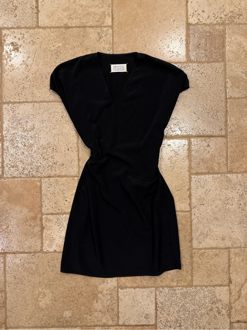 Maison Martin Margiela 2011 Black Sleeveless Belted Dress